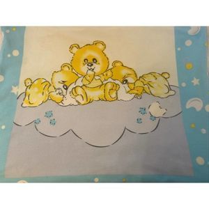 Vintage Northpoint Polar Fleece Baby Blanket Cuddly Bears